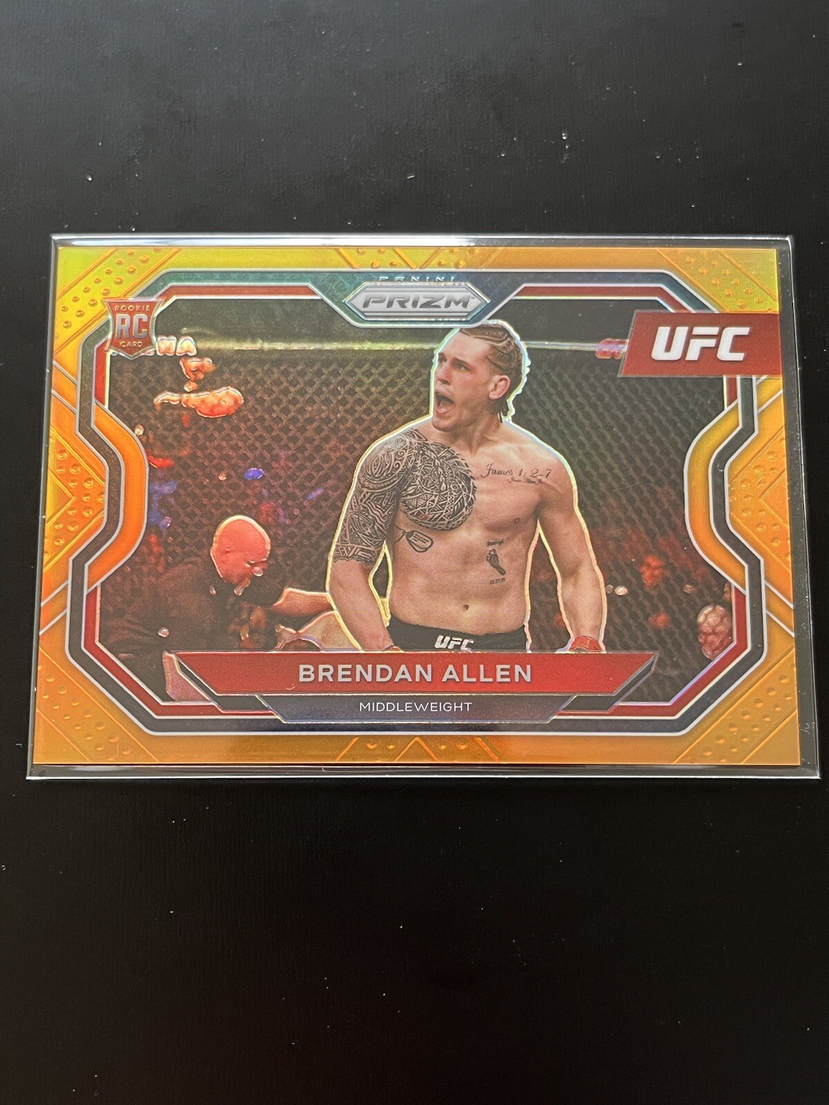 2021 Panini Prizm UFC Brendan Allen Orange Prizm /99 Rookie Card 🔥