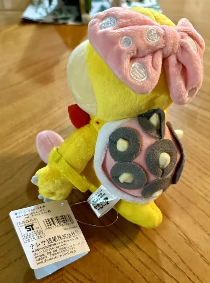 NUEVO Super Mario Bros. Wendy Koopa 7" Peluche Japón Importación Nuevo con Etiquetas S8 Foto 3 de 4