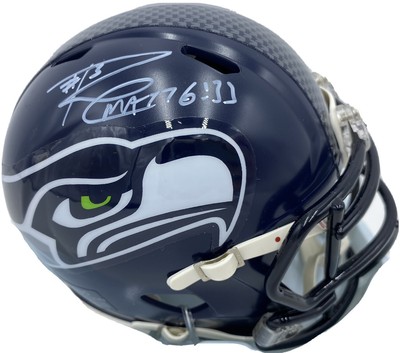 russell wilson signed helmet