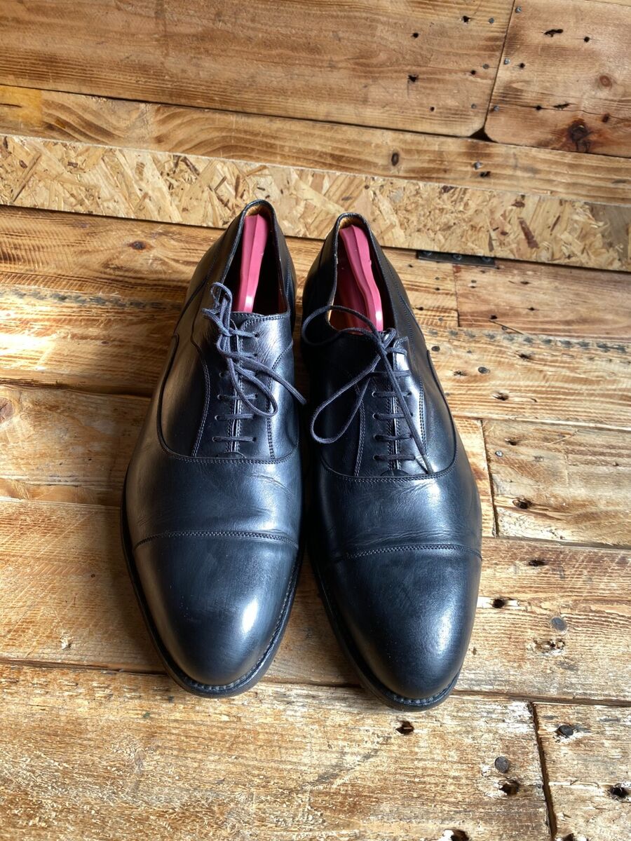 J.M. Weston Cap-toe Oxford black leather shoes Uk10E ,US11 J.M. Weston Cap-toe Oxford black leather shoes Uk10E ,US11