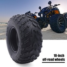 10 Inch Atv Wheels 22x10-10 Tire Rim For 200cc 250cc Quad Utv Off Road Black New