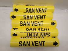 Seton 30303025B "SAN VENT" Snap-on Marker Coiled Plastic Sheet  (Lot of 5)