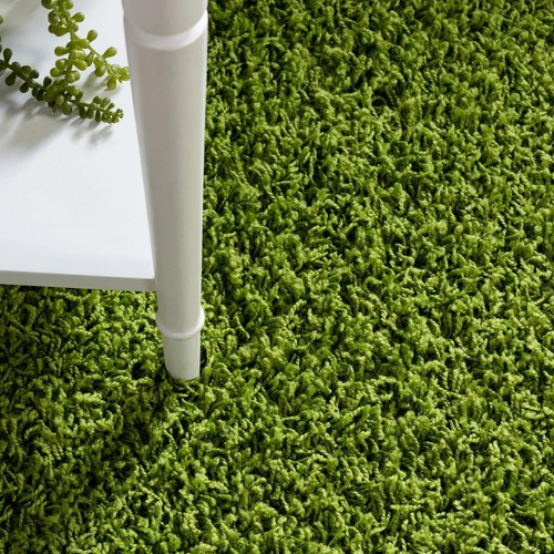 Solid Shag Collection Area Rug (3 3 X 5 3 Oval Grass Green) - Picture 5 of 12