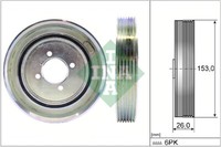 INA 544 0040 10 Riemenscheibe, Kurbelwelle For CitroËN Fiat Peugeot