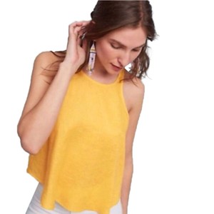 yellow linen top