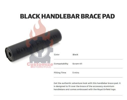 Royal Enfield Adventure Handlebar With Brace – Fits Himalayan & Scram 411 – Anodized Aluminum