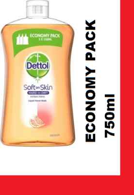 DETTOL Liquid 750ml Soft on Skin HARD ON DIRT ANTIBACTERIAL  Grapefruit.