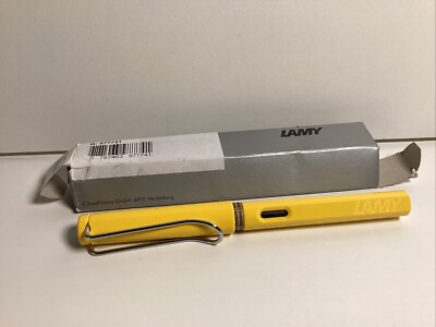 P026 Lamy Safari Füller gelb Füllfederhalter extrafein