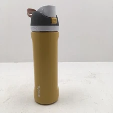 Owala 24oz FreeSip Stainless Steel Water Bottle, Mustard Display Model