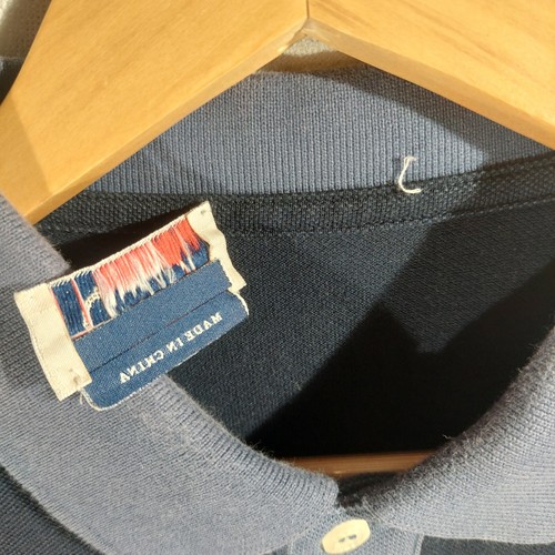 Prada Men's Polo Shirt Size Large Navy Blue Short Sleeve - Picture 4 of 8