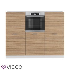 Vicco Cucine Componibili Piccole R-Line, Sonoma/Bianco, 180 Cm Senza Piano Di Lavoro - 2