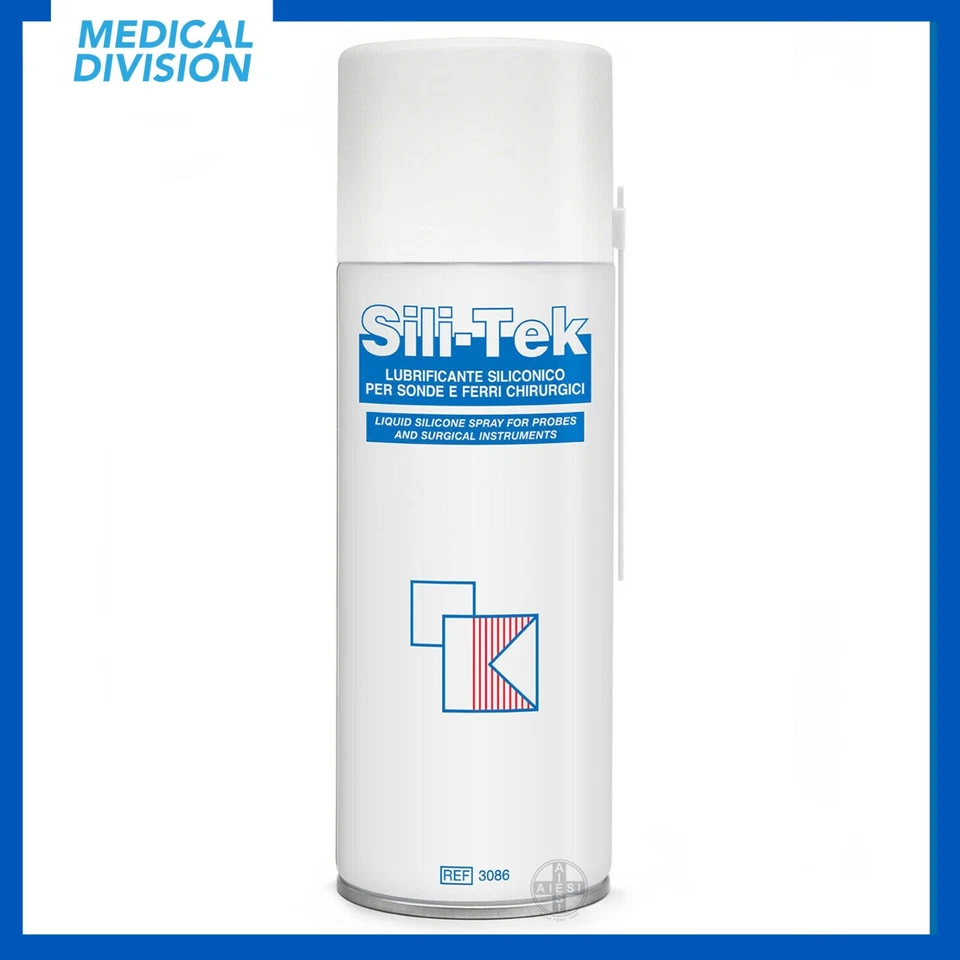 Silicone spray medicale lubrificante per sonde ferri chirurgici strumenti 400 ml