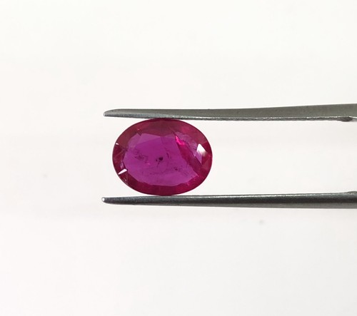 1.72 Ct Certified Luster Ruby Oval Size 9x7 mm Stone For Masterpiece Jewelry5273 - Picture 3 of 6