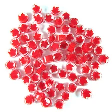 Red Leaf Murrine 7103-96 Millefiori COE 96 Glacial Art Glass Fusing Supplies