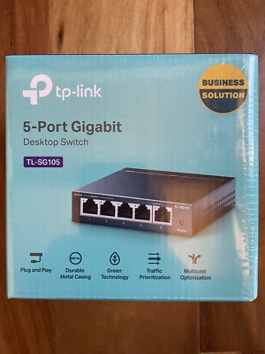 TP-LINK Technologies TP-Link (TL-SG105) 4-Ports External Switch Brand New 