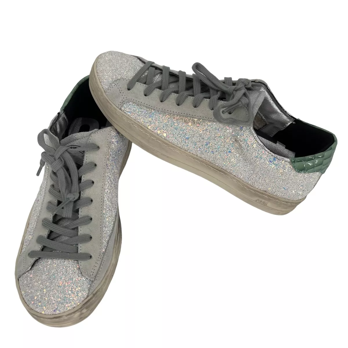Iridescent glitter shop sneakers