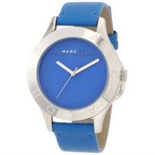NEW! Marc by MARC JACOBS BLUE WATCH #MBM1202 Stainless Steel Case UNISEX Casual