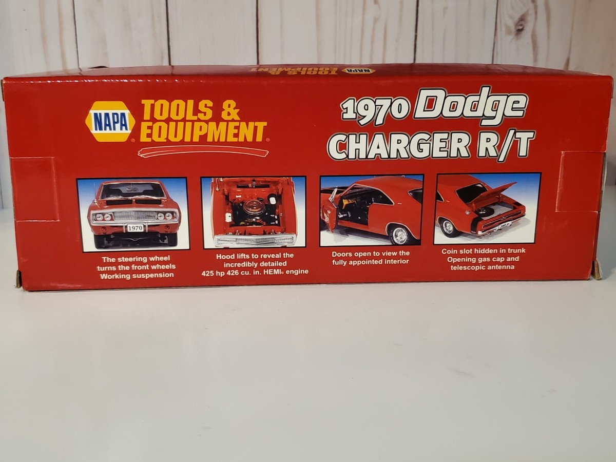 1970 Dodge CHARGER R/T ミニカー NAPA 1970 Dodge Charger R/T 1:24 Scale Diecast Coin Bank Car NAPA Crown