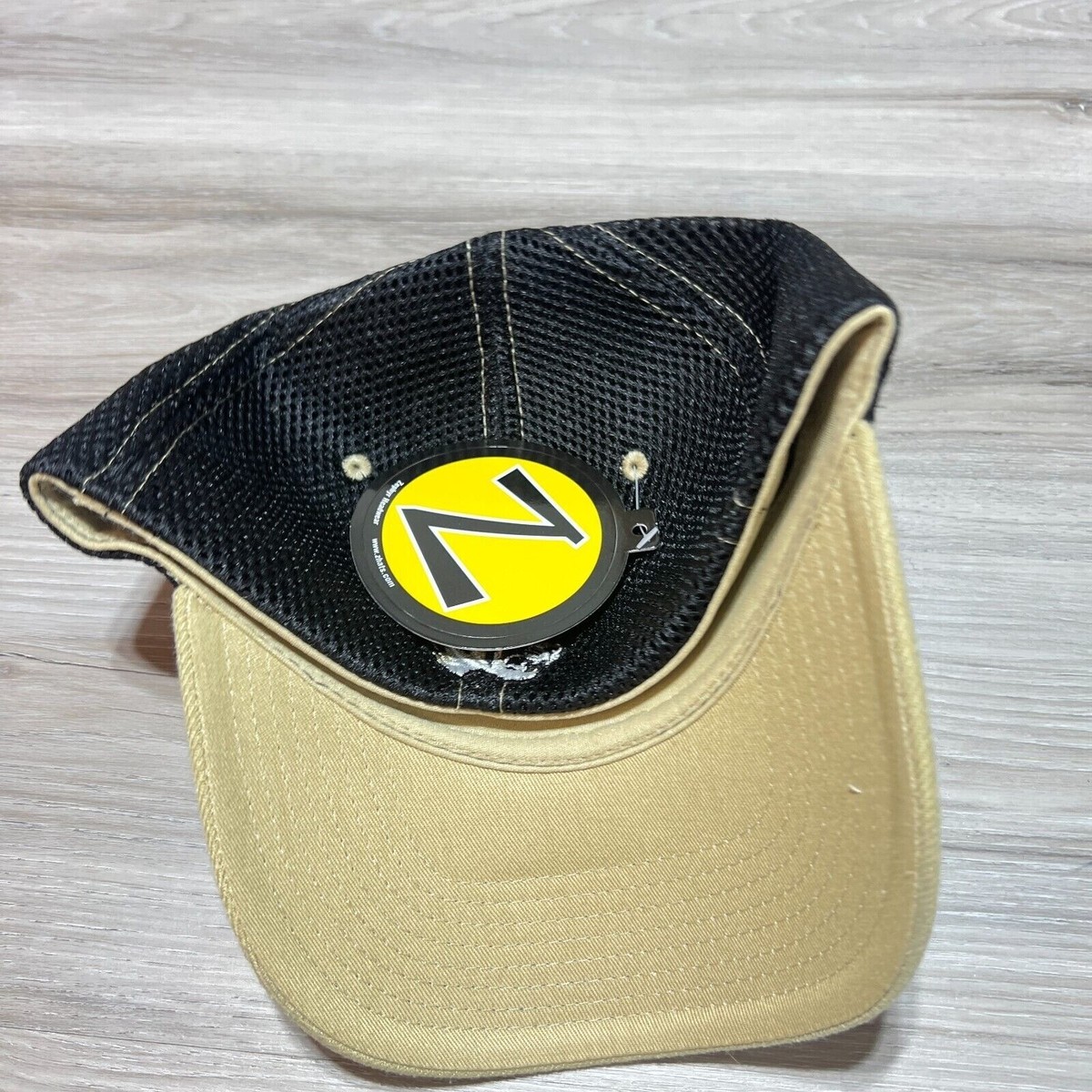 Zephyr LS University Fitted Hat Cap Black Men's Medium Large Black