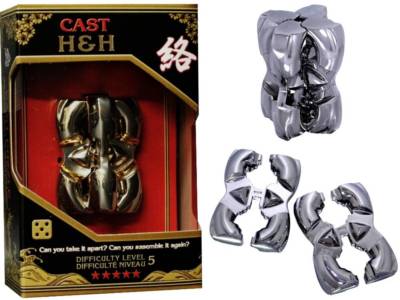 NEW IN BOX Hanayama Cast Metal Puzzle H&H H H Level