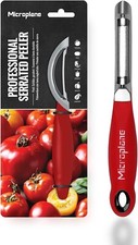 MICROPLANE PELAPATATE PROFESSIONALE ACCIAIO INOX MANICO ROSSO
