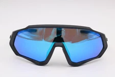 Kapvoe Ke9408 Black/Blue Mirror Shield Sunglasses 155-28-135