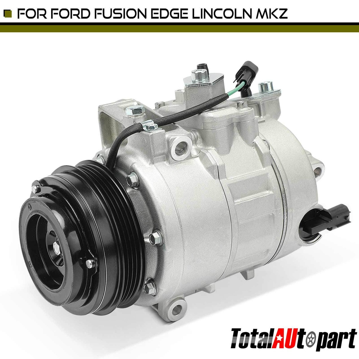 1x A/C Compressor with Clutch for Ford Fusion 2013-2020 Edge 16-18
