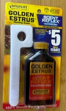 Scent Reflex Technology Golden Estrus Wildlife Research Center 4oz Wick NEW