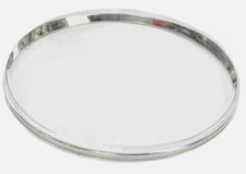 Genuine OMEGA 29.6mm Acrylic Watch Crystal with Chromed Tension Ring