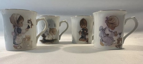 Blessed Are Precious Moments Mugs Lot of 4