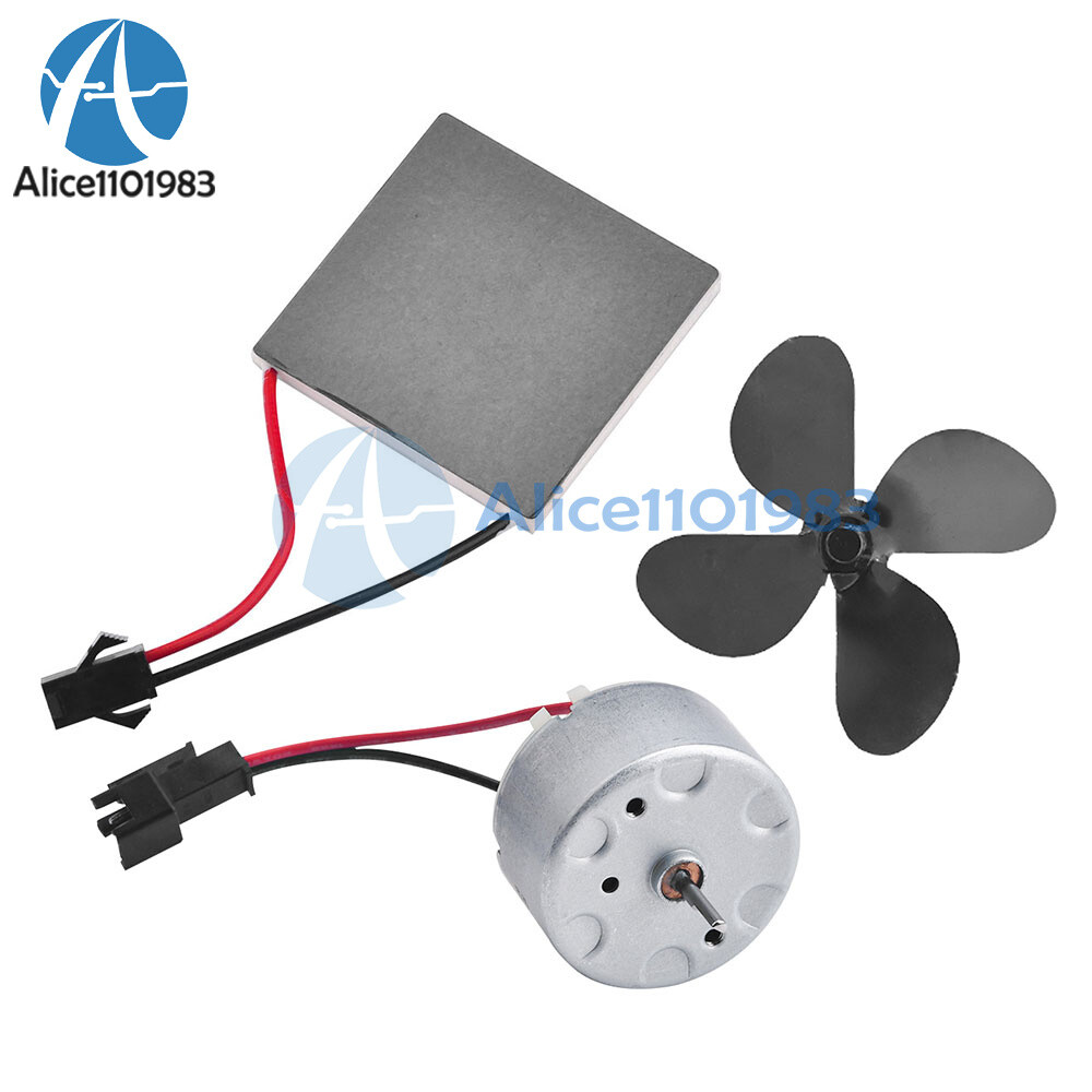 Thermoelectric Power Generator Peltier Module 4x4cm Stove Fan Repair Part  Kit