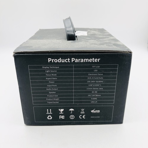 5G Wifi Bluetooth Home Projector, Electronic Focus, 100-240V & 50/60Hz - Picture 2 of 6