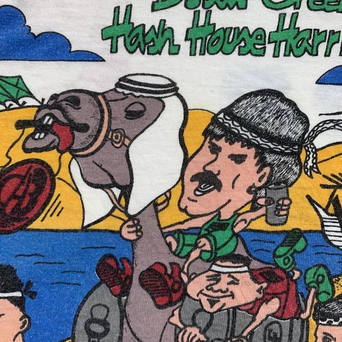 Camiseta vintage años 90 Dubai Hash House Running Club para hombre talla M - puntada única - Imagen 15 de 23