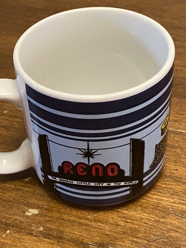 Vintage Reno Coffee Souvenir Mug Cup - Picture 2 of 3