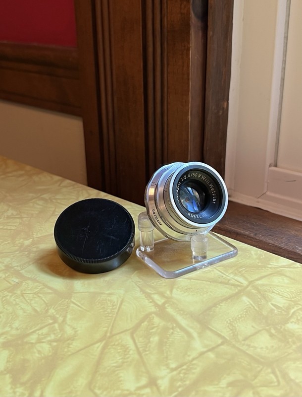 Will Wetzlar Rekagon 50mm f2.8 V Lens with Rear Lens Cap Screw Mount Praktica