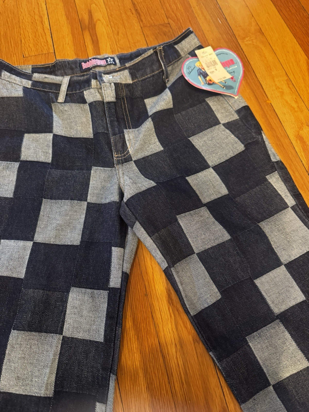 Vintage Bubblegum Bootcut Jeans Patchwork Juniors… - image 8