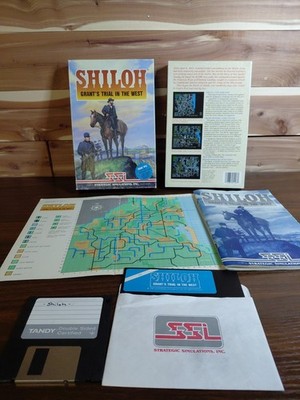 Shiloh Grant's Trial In The West BOX MANUAL MAP GAME DISK SSI IBM PC 5 1/4'' Disk