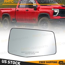 Mirror Glass Heated For Sierra Silverado1500 2500 3500 Right passenger Side19-24