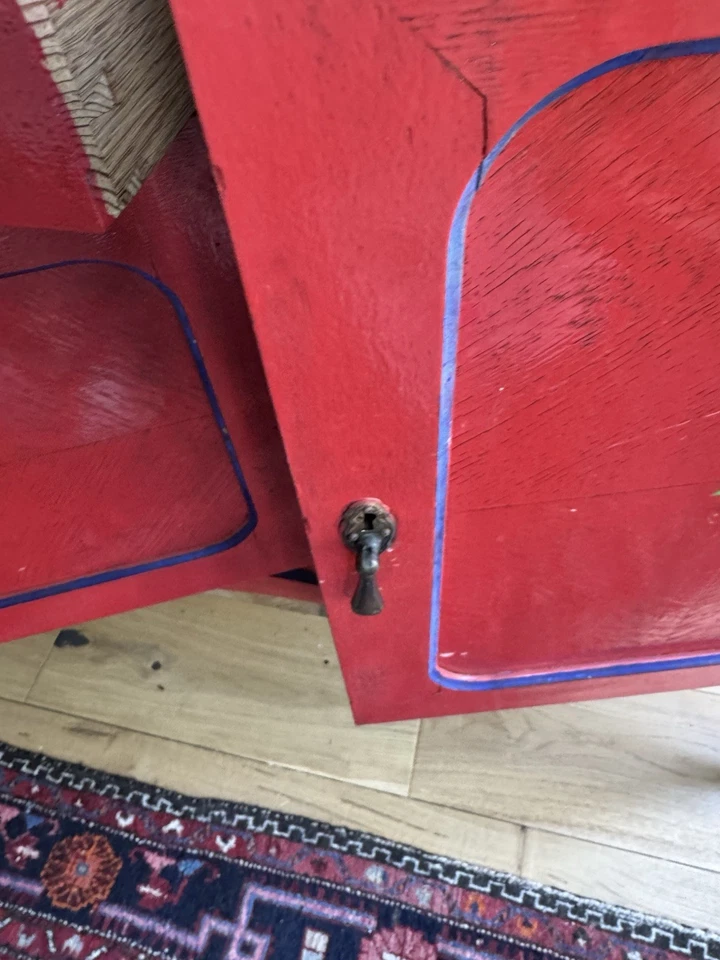 Rustic Wooden Cabinet with Drawer and Doors Freestanding, Side Table, Side Board - Image 4 of 4