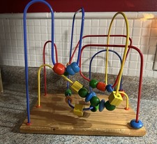Vintage Educo Bead Rollercoaster Maze