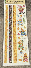 5 x 12" LARGE STICKABILITIES COOKIES GINGERBREAD Stickers  Borders NIP