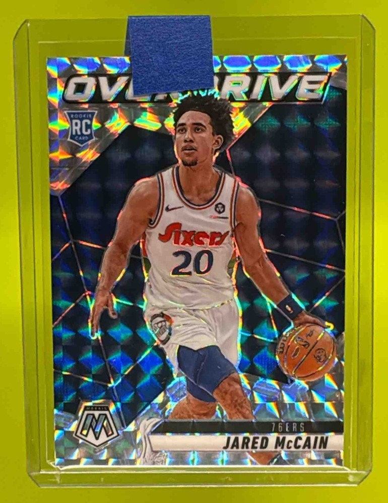 2024-25 Panini Mosaic Jared McCain Overdrive Insert 76ers A36