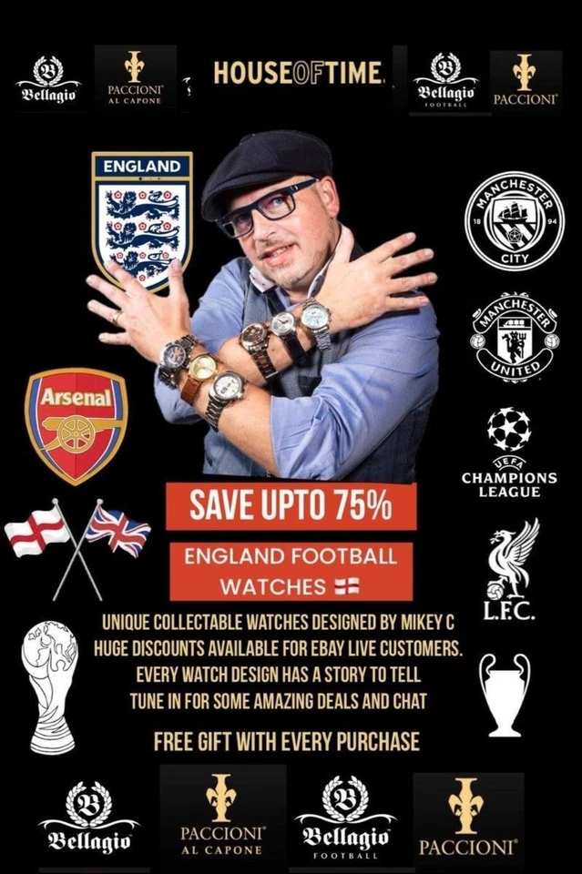 WATCHES FOR ENGLAND FOOTBALL - PREMIER LEAGUE - CHAMPIONS LEAGUE