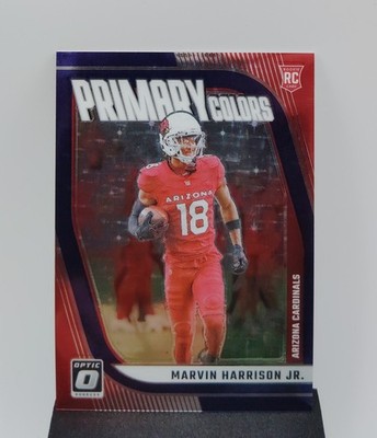 2024 Donruss Optic Marvin Harrison Jr RC #5 Primary Colors Purple Stars /25