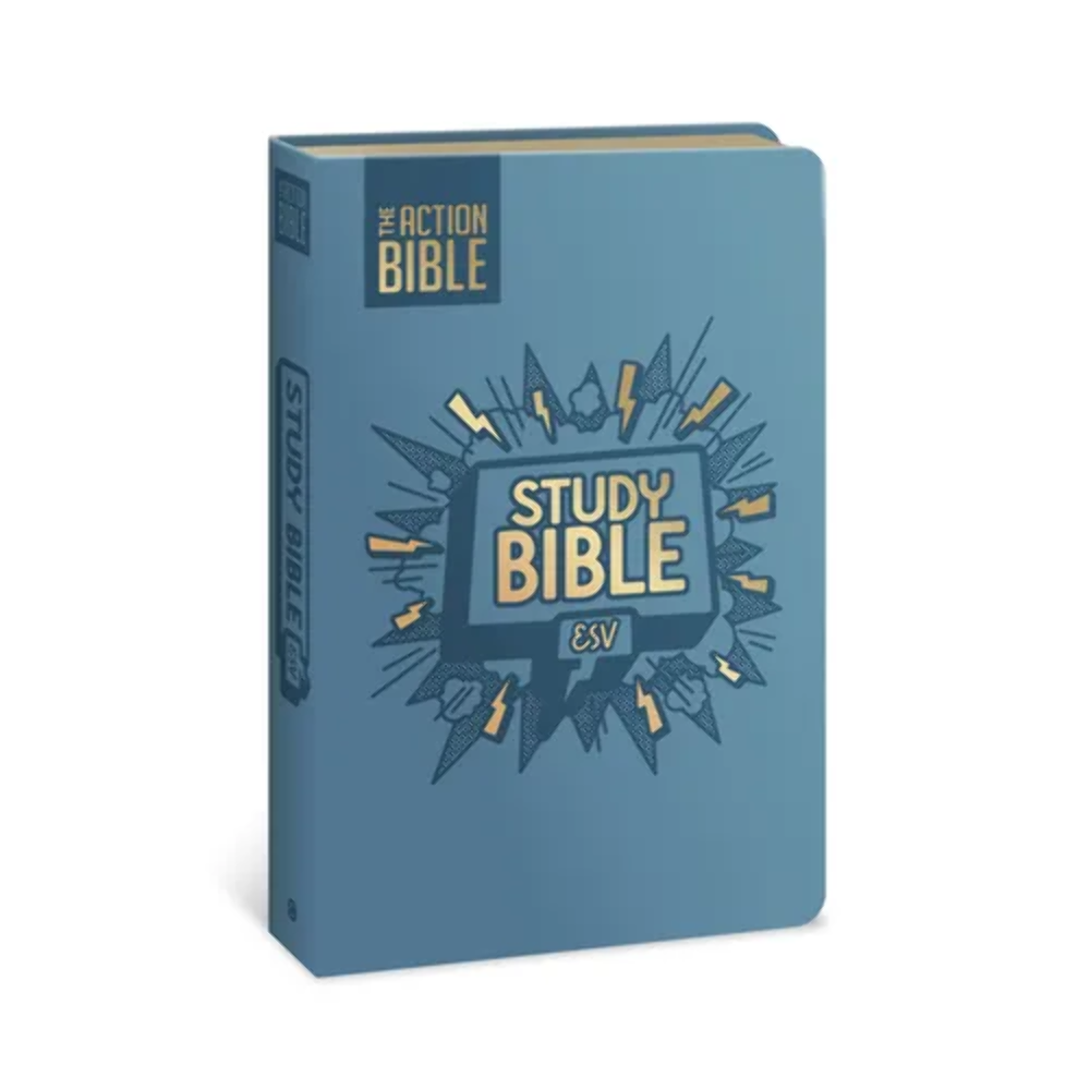 Bible Study Color The Action Bible Study Bible Esv, Leathersoft, Blue, Full Color ...