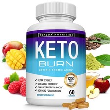 Toplux Keto Burn Pills Ketosis Weight Loss - 1200 Mg Ultra Advanced Natural