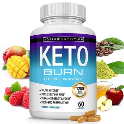 Toplux Keto Burn Pills Ketosis Weight Loss - 1200 Mg Ultra Advanced Natural
