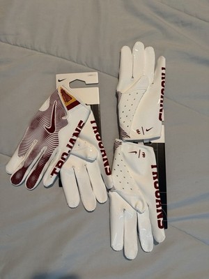 Size LARGE USC Trojans Nike Vapor 8.0 Football Gloves