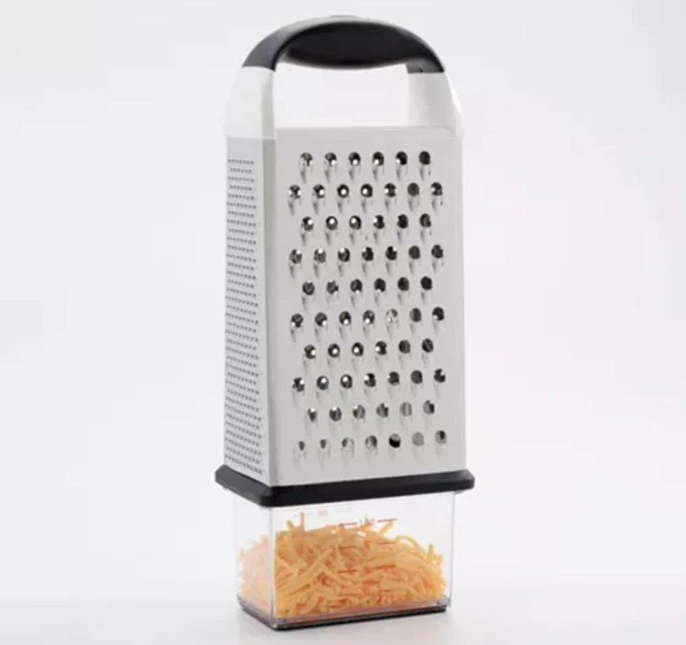 Rallador de caja OXO Good Grips rebanadas de rebanadas de acero inoxidable Foto 2 de 4