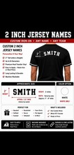 2" JERSEY NAME